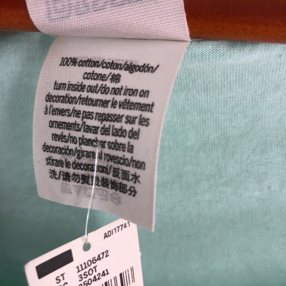 VS PINK | Oversize Mint Chicago Tee (VS80102) - Picture 3 of 5